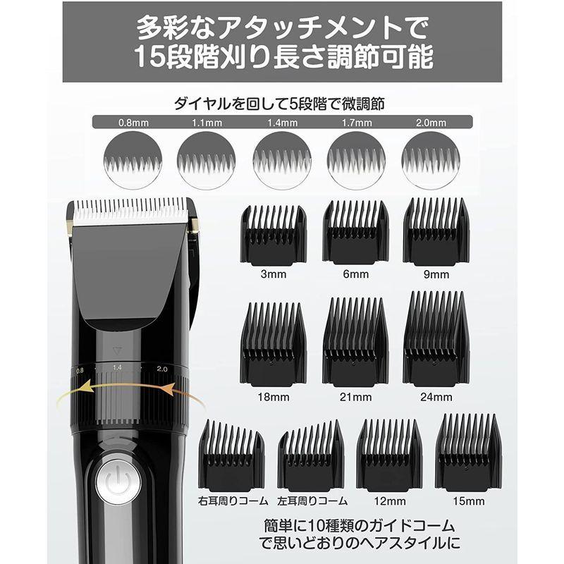 バリカン2022新登場 USB充電式ヘアカッター メンズ 電動ばりかん 散髪 