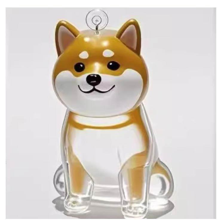 2個セット 透明ケース メモリアルペットグッズ 犬の毛収納キーホルダー