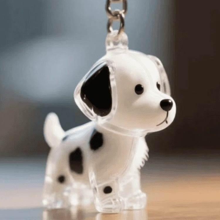 2個セット 透明ケース メモリアルペットグッズ 犬の毛収納キーホルダー