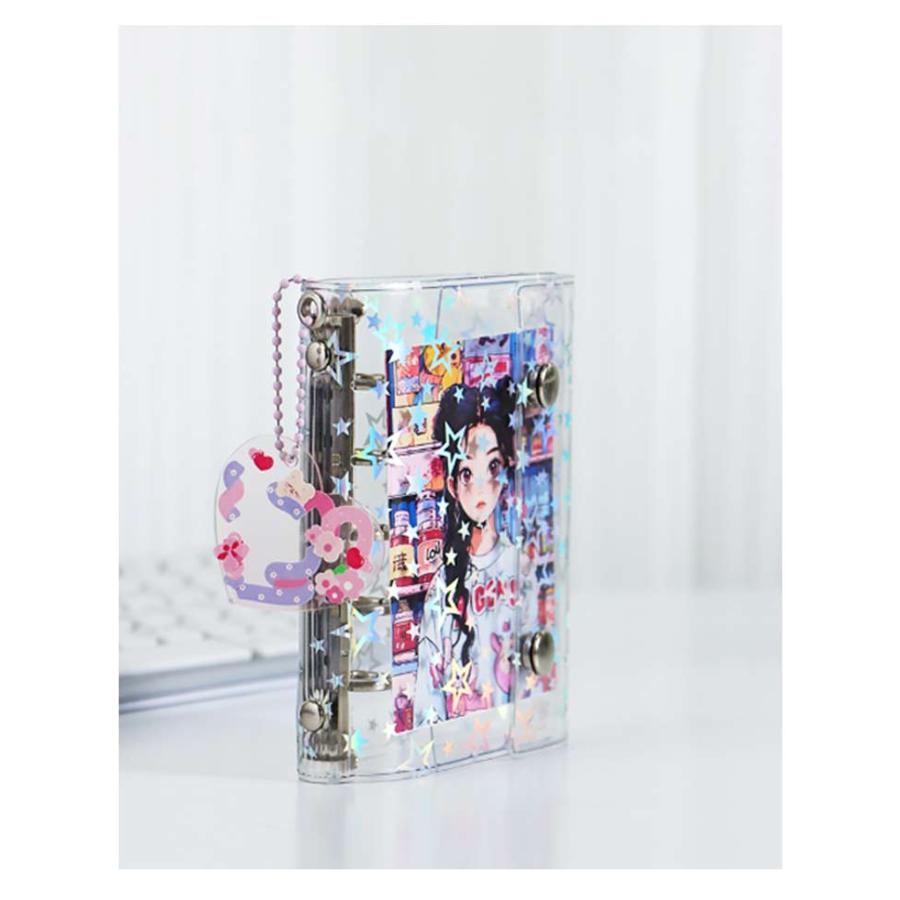 7 A7 M5 シール手帳 透明 バインダー シールバインダー はがせる