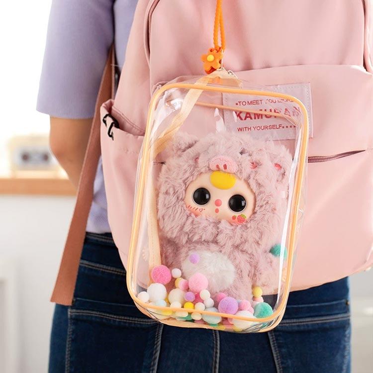 ぬい活グッズ 厚手 ぬいぐるみポーチ ぬいポーチ DIY 全5色 痛バッグ