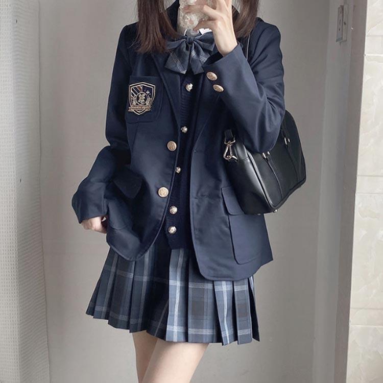 JK制服 学生 スクール ジャケット 制服 学生 ブレザー 学生制服 二つボタン入学スーツ スクールブレザー 高校生 秋物 中学ブレザー 女子高生 制｜rudeness｜03