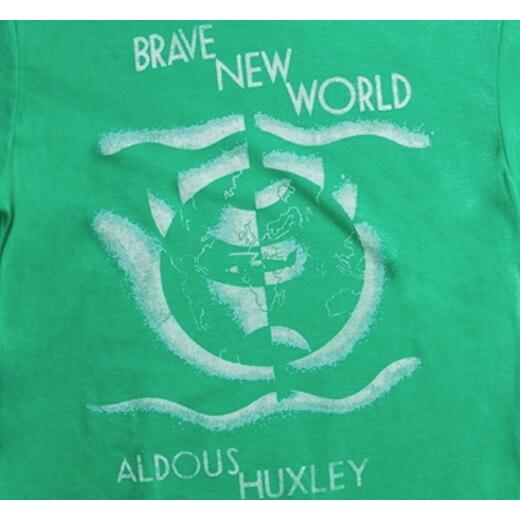 [Out of Print] Aldous Huxley / Brave New World Tee (Green)｜rudie｜02