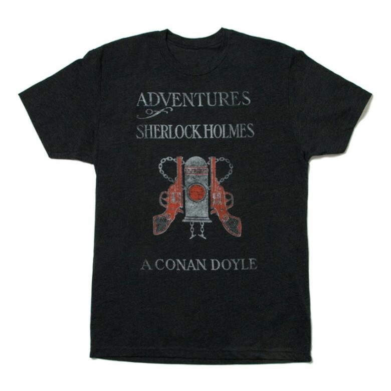 [Out of Print] Arthur Conan Doyle / The Adventures of Sherlock Holmes Tee (Charcoal)｜rudie｜02