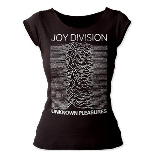 Joy Division / Unknown Pleasures Cut Tee (Black) (Womens) - ジョイ・ディヴィジョン Tシャツ｜rudie｜02