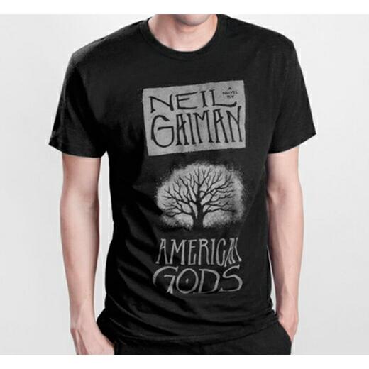 [Out of Print] Neil Gaiman / American Gods Tee (Black)｜rudie