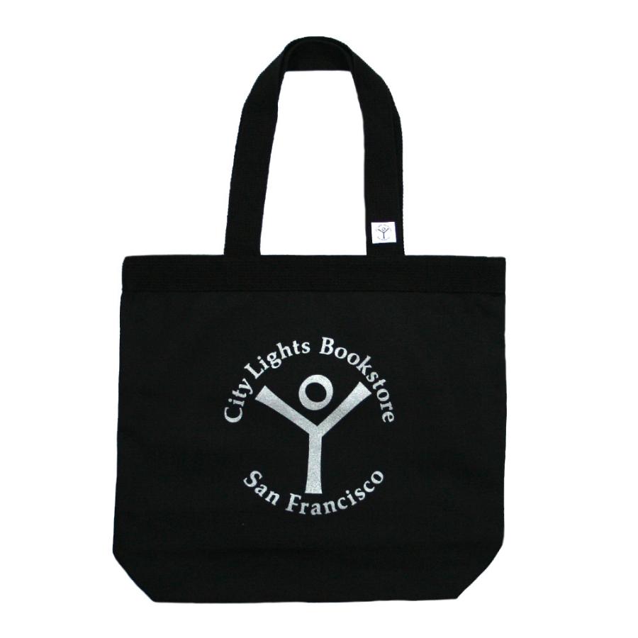 [City Lights Bookstore] Logo Tote Bag (Black) シティ・ライツ・ブックストア トートバッグ
