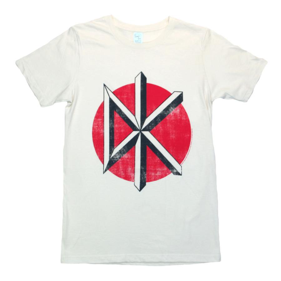 Dead Kennedys / Distressed Logo Tee (Vintage White) - デッド 