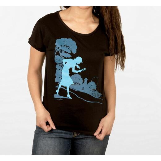 [Out of Print] Carolyn Keene / Nancy Drew Relaxed Fit Tee (Midnight Navy) (Womens)｜rudie