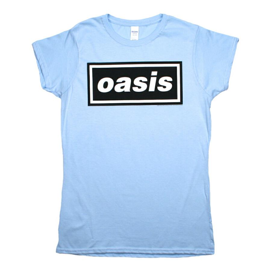 Oasis / Decca Logo Tee 8 (Light Blue) (Womens)｜rudie