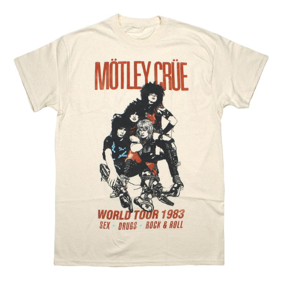 Motley Crue / World Tour 1983 Tee 2 (Vintage White) - モトリー 
