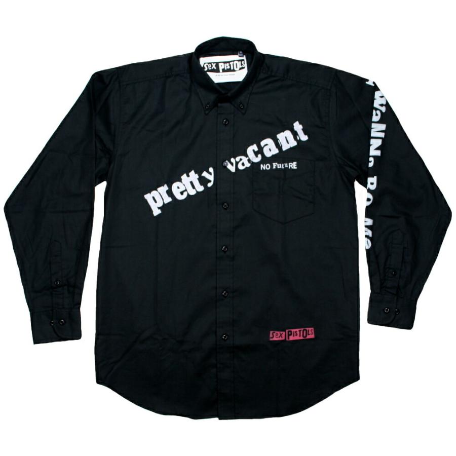 Sex Pistols / Pretty Vacant Button Down Shirt (Black) : Rudy&Co