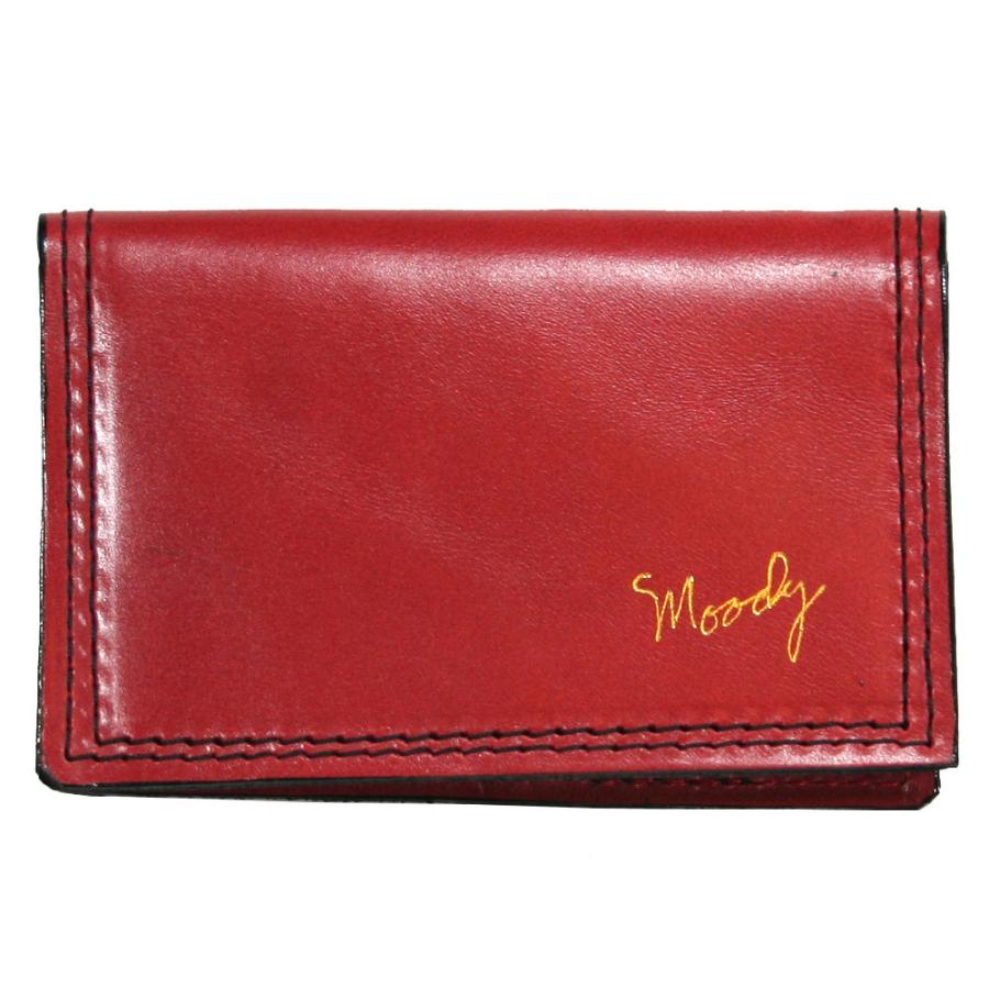 [Moody Leather] Leather Wallet (Ruby Red / Black) - ムーディー・レザー・ウォレット｜rudie