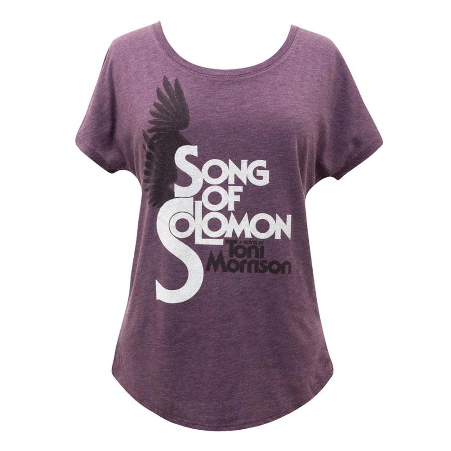 [Out of Print] Toni Morrison / Song of Solomon Womens Relaxed Fit Tee (Vintage Purple) - トニ・モリスン / ソロモンの歌 Tシャツ｜rudie