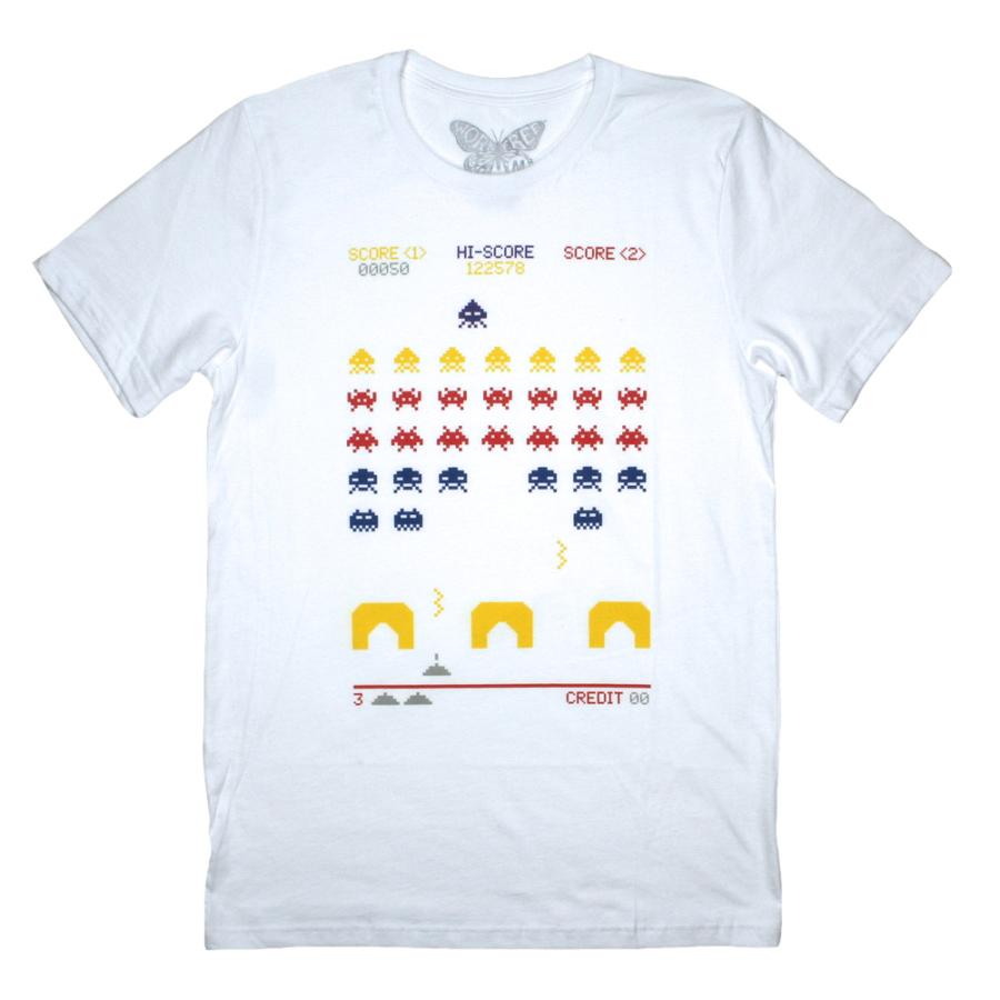 Worn Free] John Lennon / Space Invaders Tee (White) - [ウォーン