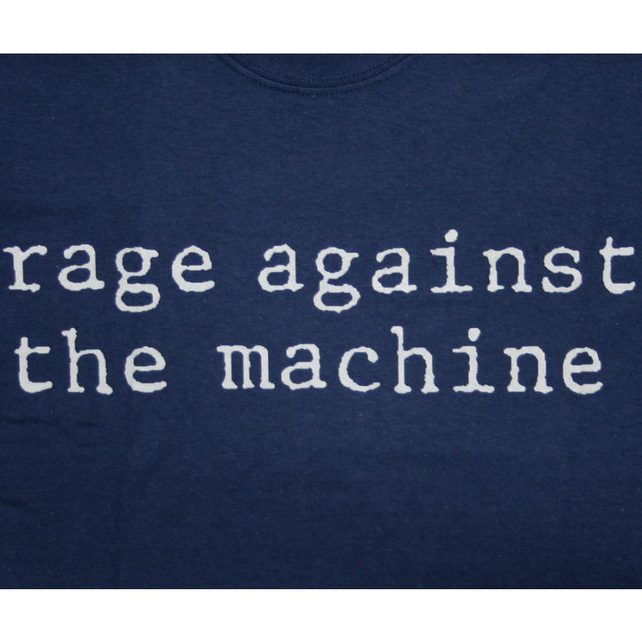 Rage Against the Machine / Band Name Tee (Navy) - レイジ・アゲイン
