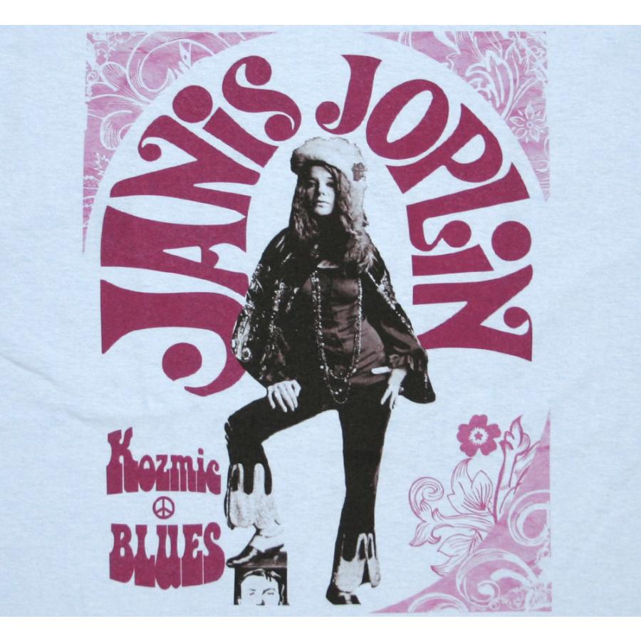 Janis Joplin / Kozmic Blues Tee (Light Blue) - ジャニス