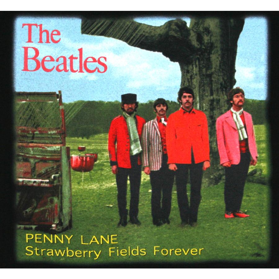 The Beatles / Penny Lane - Strawberry Fields Forever Tee (Black) - ザ・ビートルズ Tシャツ｜rudie｜02
