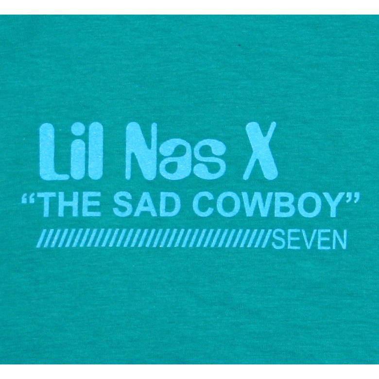 Lil Nas X / 7 Tee (Turquoise Blue) - リル・ナズ・X Tシャツ｜rudie｜02