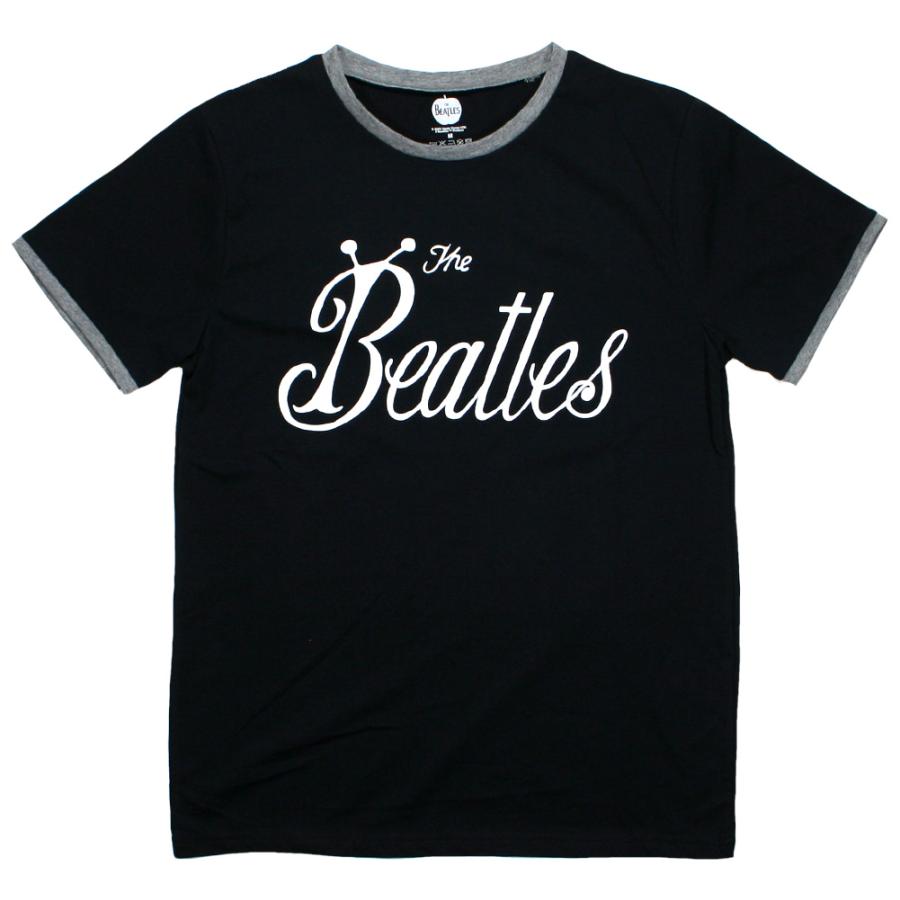 The Beatles / Bug Logo Ringer Tee 2 (Black) - ザ・ビートルズ T