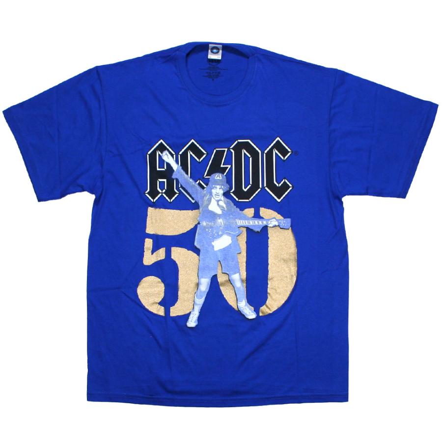 AC/DC / 50th Anniversary Tee (Blue) - ACDC Tシャツ : Rudie - 通販 - Yahoo!ショッピング