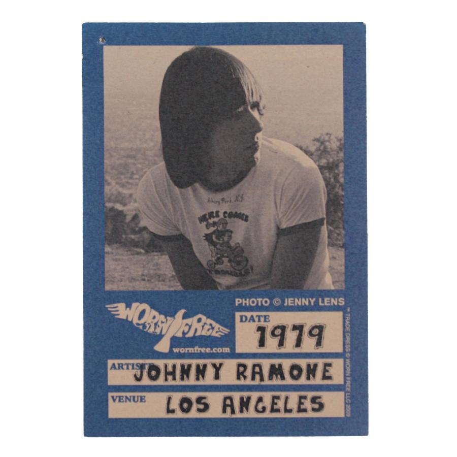 Worn Free] Johnny Ramone / Here Comes Trouble Tee (Black 