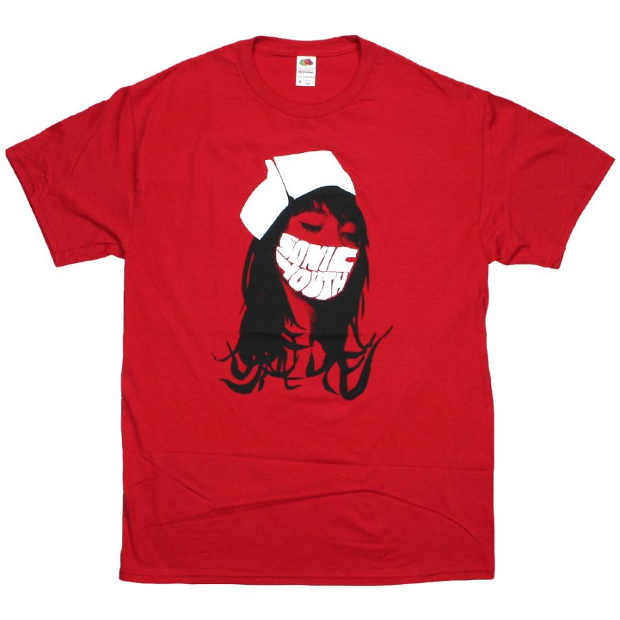 Sonic Youth / Nurse Tee 3 (Red) - ソニック・ユース Tシャツ