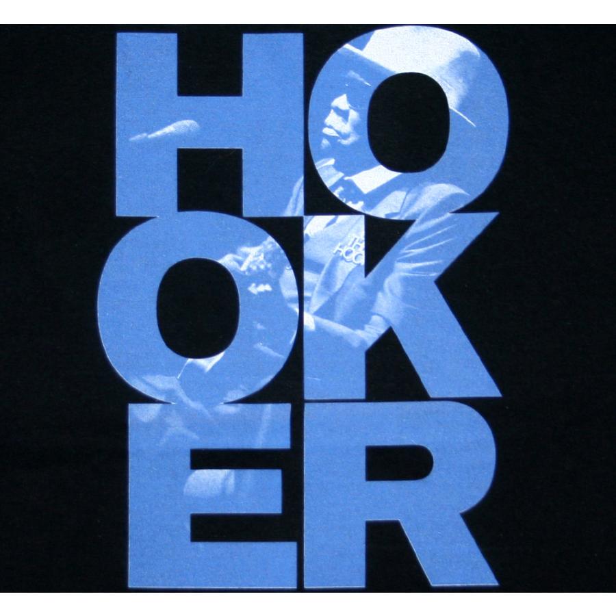 John Lee Hooker / Stacked Tee (Black) - ジョン・リー・フッカー T