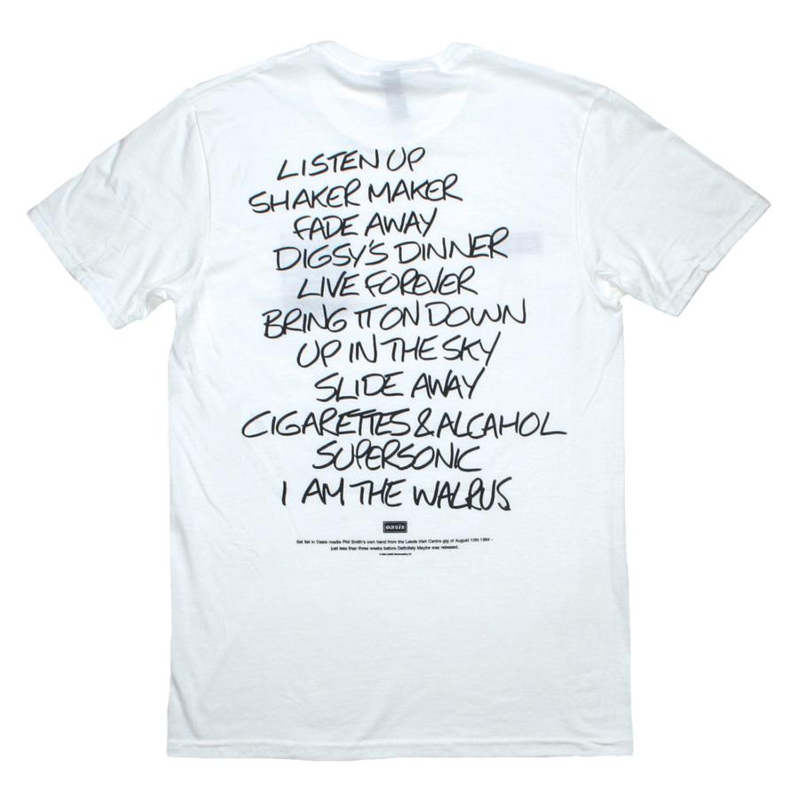 oasis tee 2枚セット Oasis / Set List Tee 2 (White) - オアシス Tシャツ : Rudie