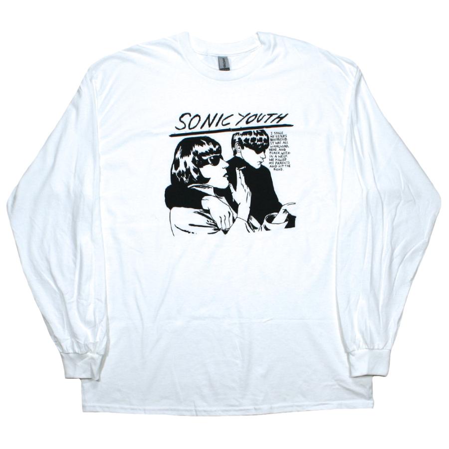 Sonic Youth / Goo Long Sleeve Tee (White) - ソニック・ユース T 