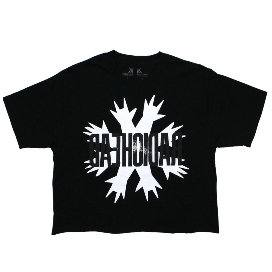 Radiohead / Daehoidar Womens Crop Top (Black) - レディオヘッド T