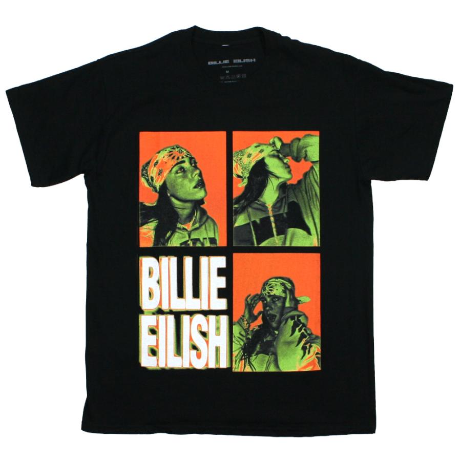 Billie Eilish / 3 Photo Logo Tee (Black) - ビリー・アイリッシュ T