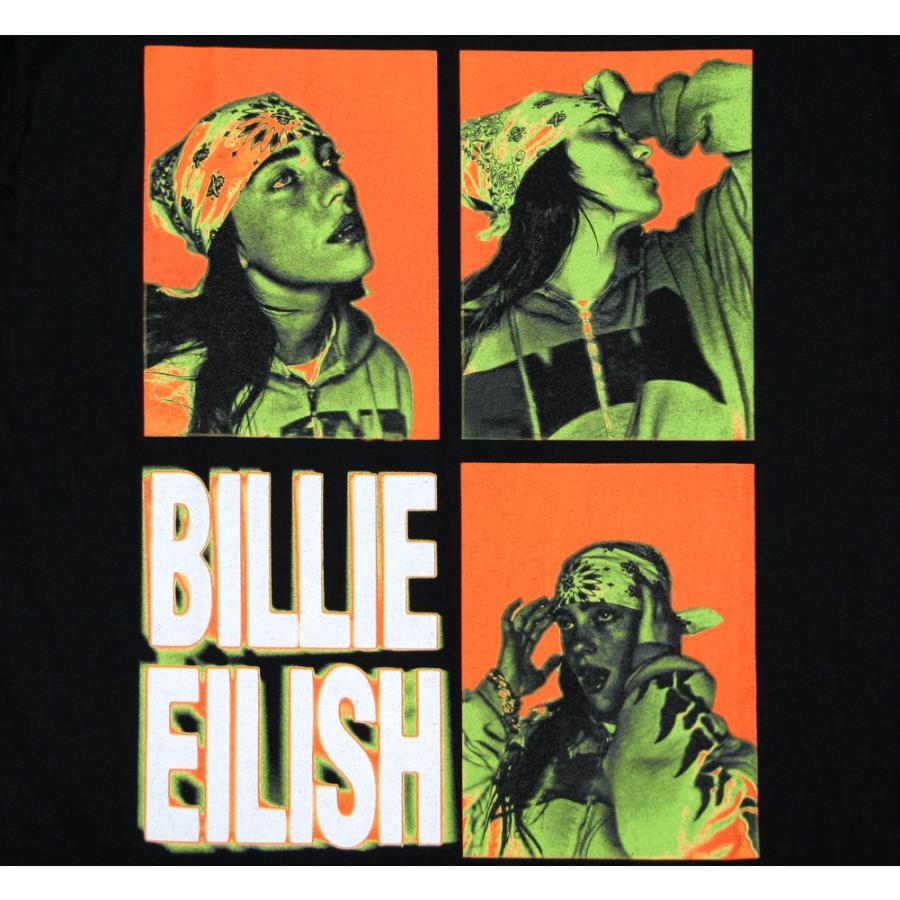 Billie Eilish / 3 Photo Logo Tee (Black) - ビリー・アイリッシュ T