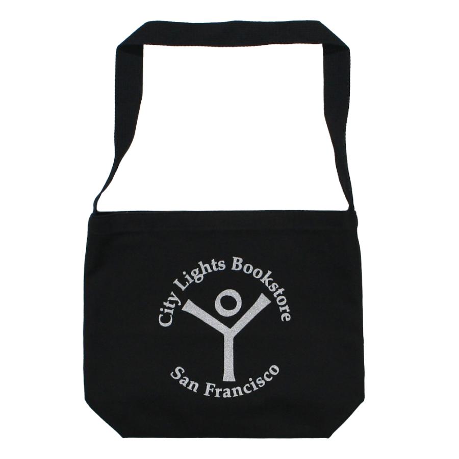 シティライツブックストア/ ビンテージ　ショルダーパック City Lights Bookstore] Logo Shoulder Bag 3 (Black) - シティ