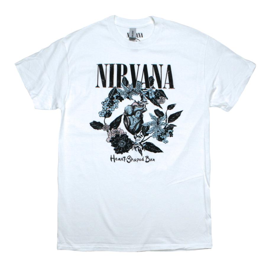 Nirvana / Heart-Shaped Box Tee 3 (White) - ニルヴァーナ Tシャツ