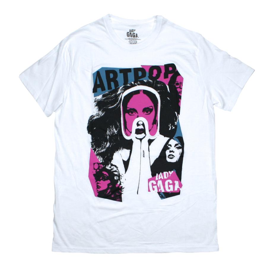 Lady Gaga / Artpop Collage Tee (White) - レディー・ガガ Tシャツ