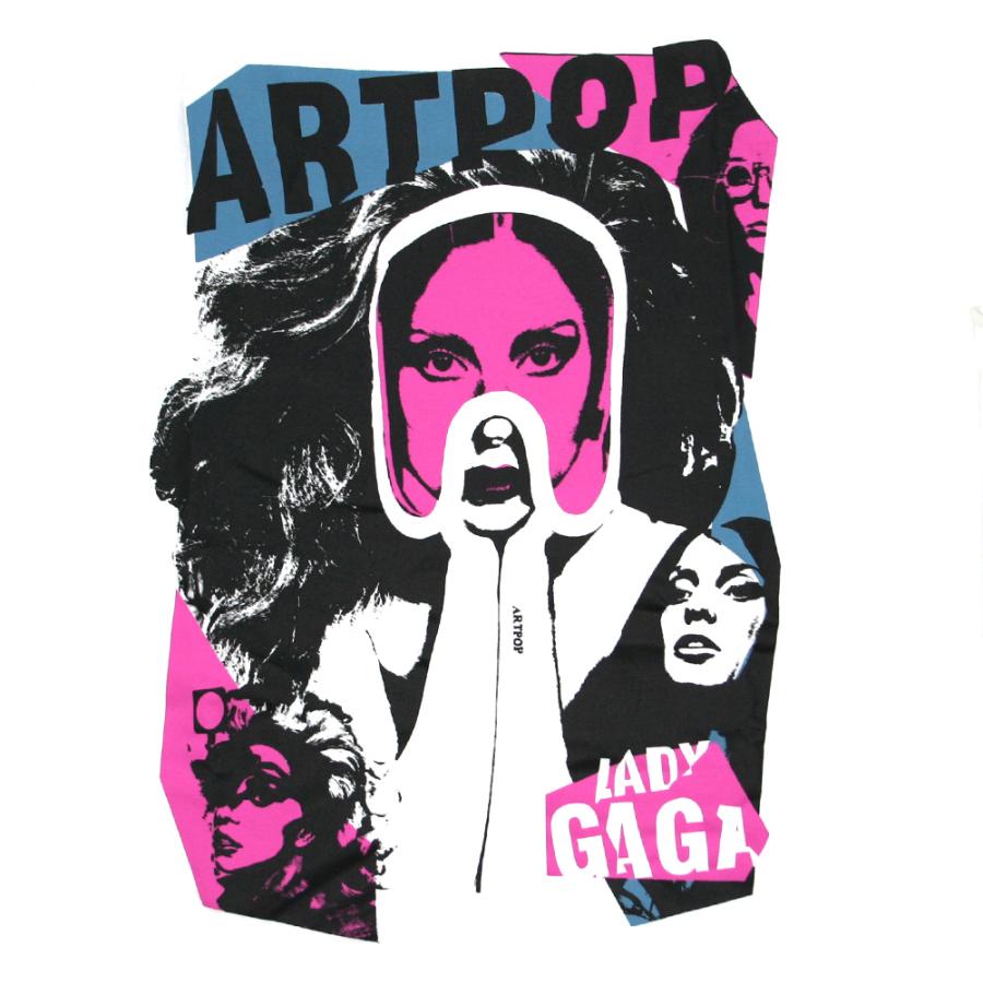 Lady Gaga / Artpop Collage Tee (White) - レディー・ガガ Tシャツ