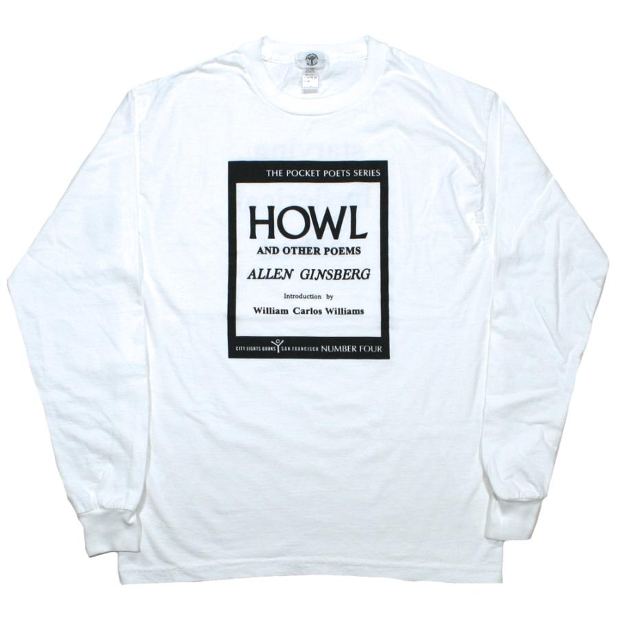 [City Lights Bookstore] Allen Ginsberg / Howl and Other Poems Long Sleeved Tee 3 (White) – [シティ・ライツ・ブックストア] アレン・ギンズバーグ Tシャツ