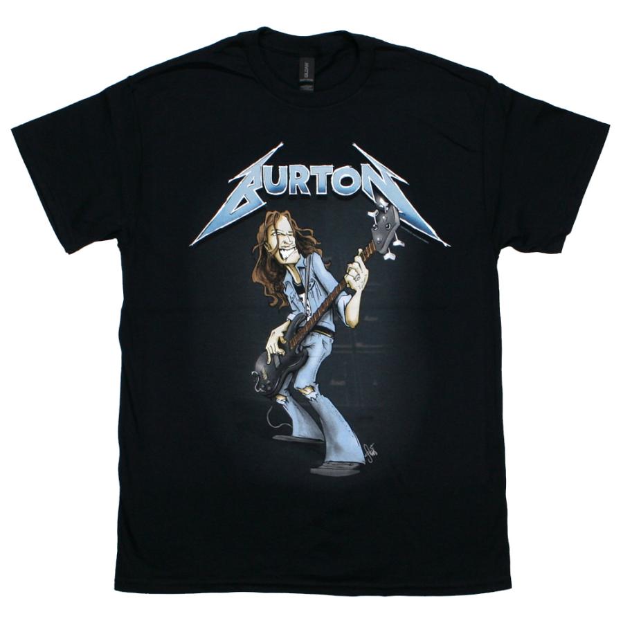 Cliff Burton / Squindo Stack Tee (Black) - メタリカ Tシャツ クリフ