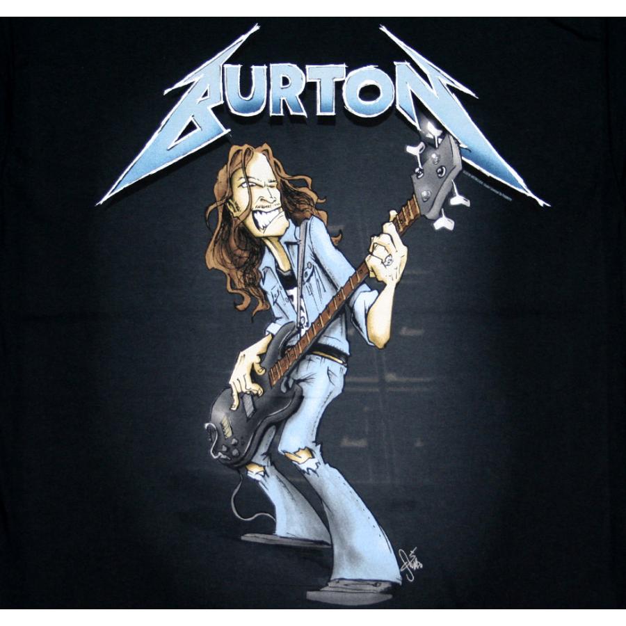 Cliff Burton / Squindo Stack Tee (Black) - メタリカ Tシャツ クリフ