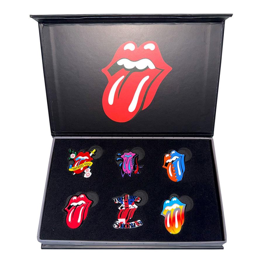 ローリングストーンズ　ピンバッジセット The Rolling Stones / Tongues Evolution Pin Badge Set 1 - ザ