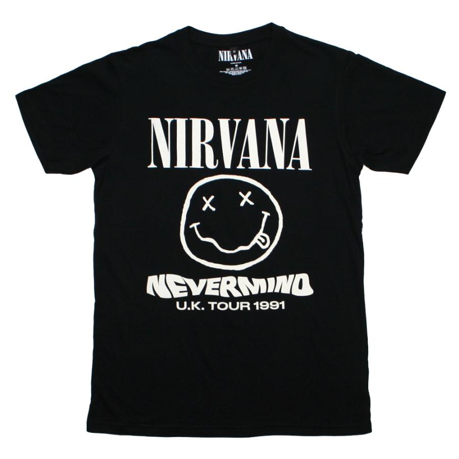 Nirvana / Nevermind U.K. Tour 1991 Tee (Black) [Premium Carbon
