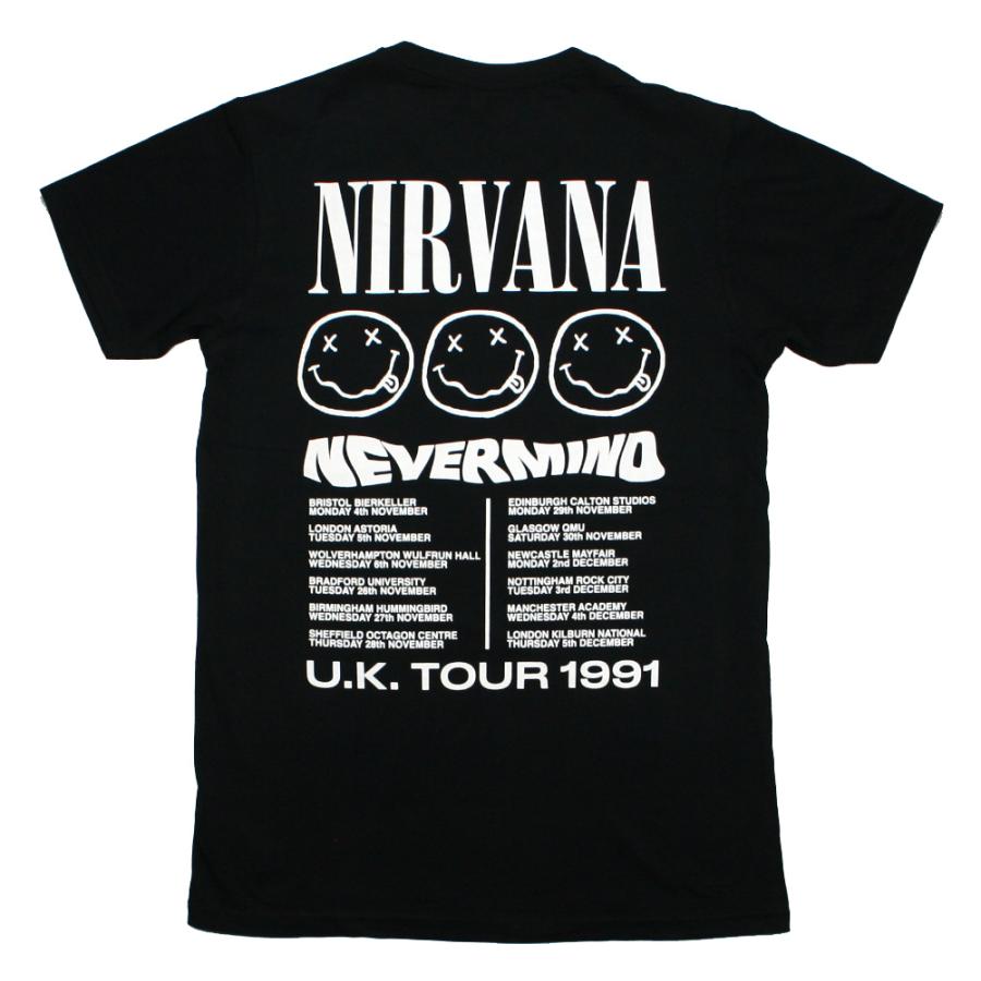 Nirvana / Nevermind U.K. Tour 1991 Tee (Black) [Premium Carbon