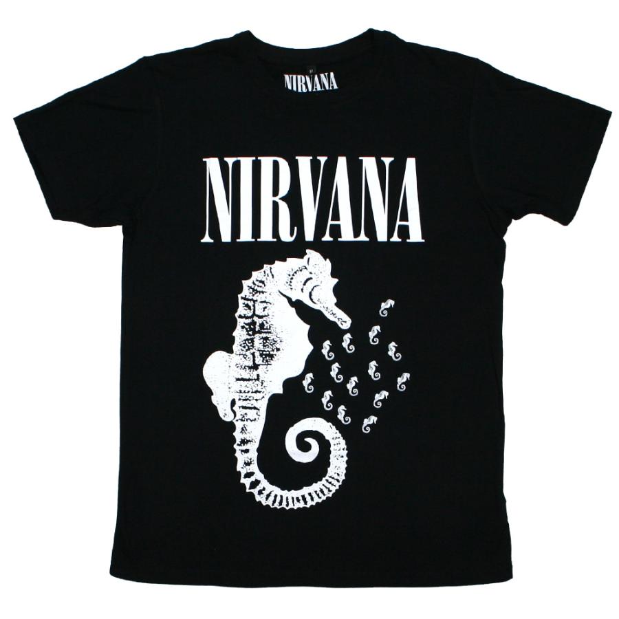 Nirvana / Seahorse Tee 4 (Black) [Premium Carbon] - ニルヴァーナ T 