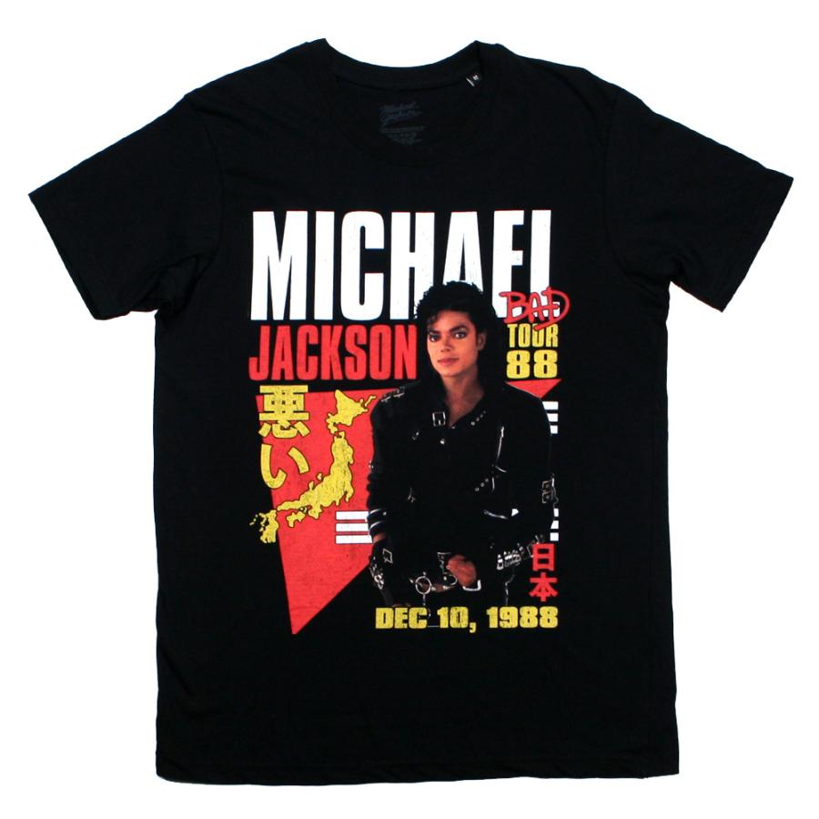 Michael Jackson / Bad World Tour 1988 Tokyo Tee (Black) - マイケル