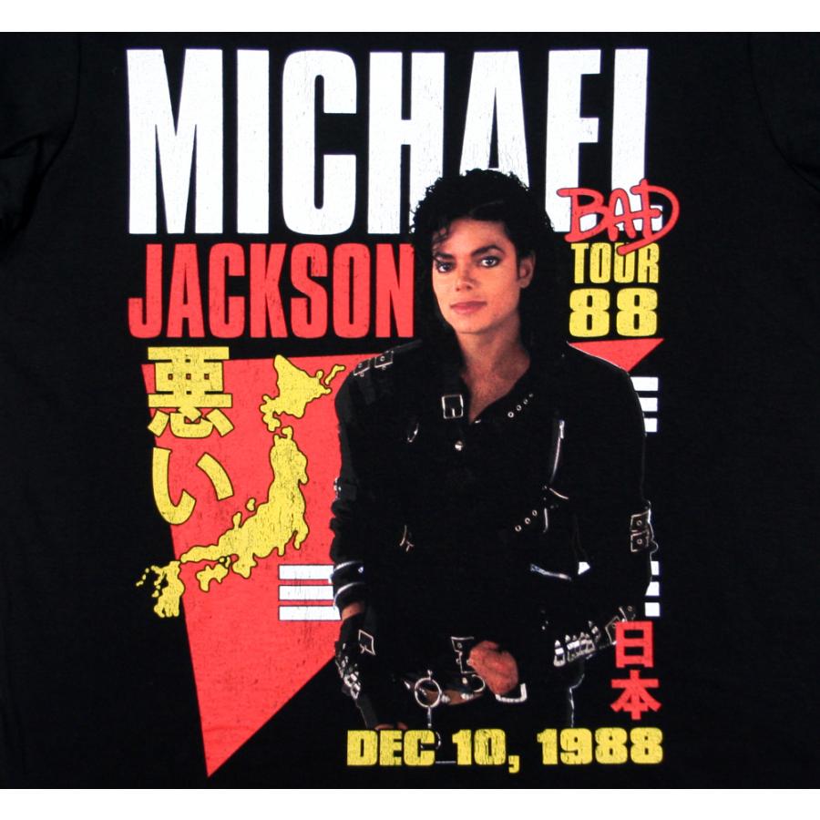 Michael Jackson / Bad World Tour 1988 Tokyo Tee (Black) - マイケル