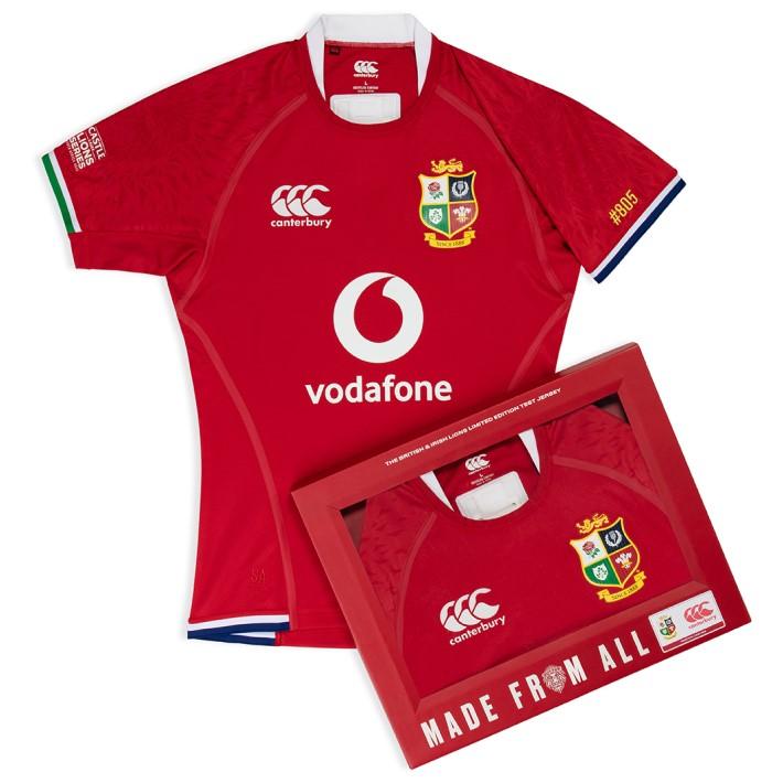 ラグビー ブリティッシュ & アイリッシュ ライオンズ オーセンティック リミテッドエディション ホーム ジャージ 公式 メンズ ユニセックス