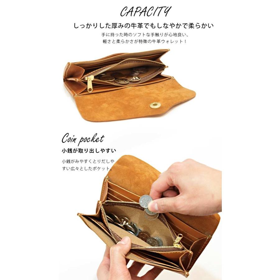 長財布 本革 レザー 柔らかい牛革 ガバッと開く小銭入れが見やすく大きい カードがいっぱい入る Cham チャム メンズ レディース おしゃれ 人気 Chcmhm001 Lifestylegoodsラギッドマーケット 通販 Yahoo ショッピング
