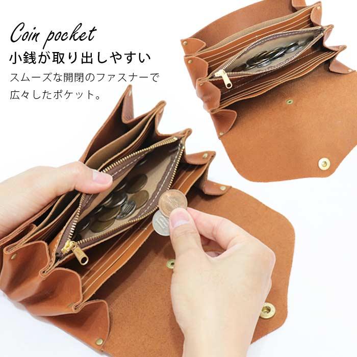 Cham（チャム） 本革 長財布 革財布 レディース 使いやすい 日本製 20