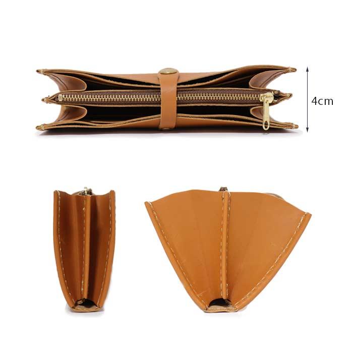 Cham お財布ポシェット レディース 斜めがけ 本革 使いやすい